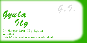 gyula ilg business card